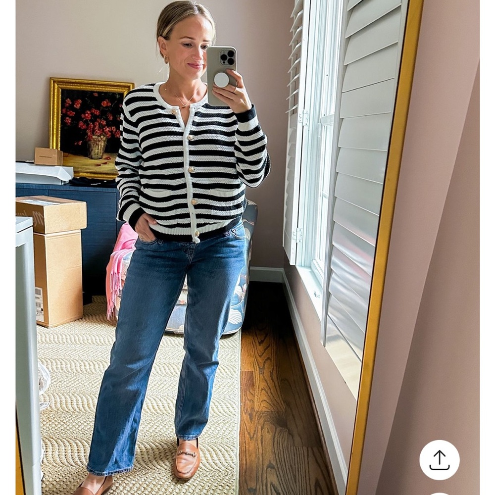 Abercrombie & Fitch Blue Straight Leg Maternity Jeans